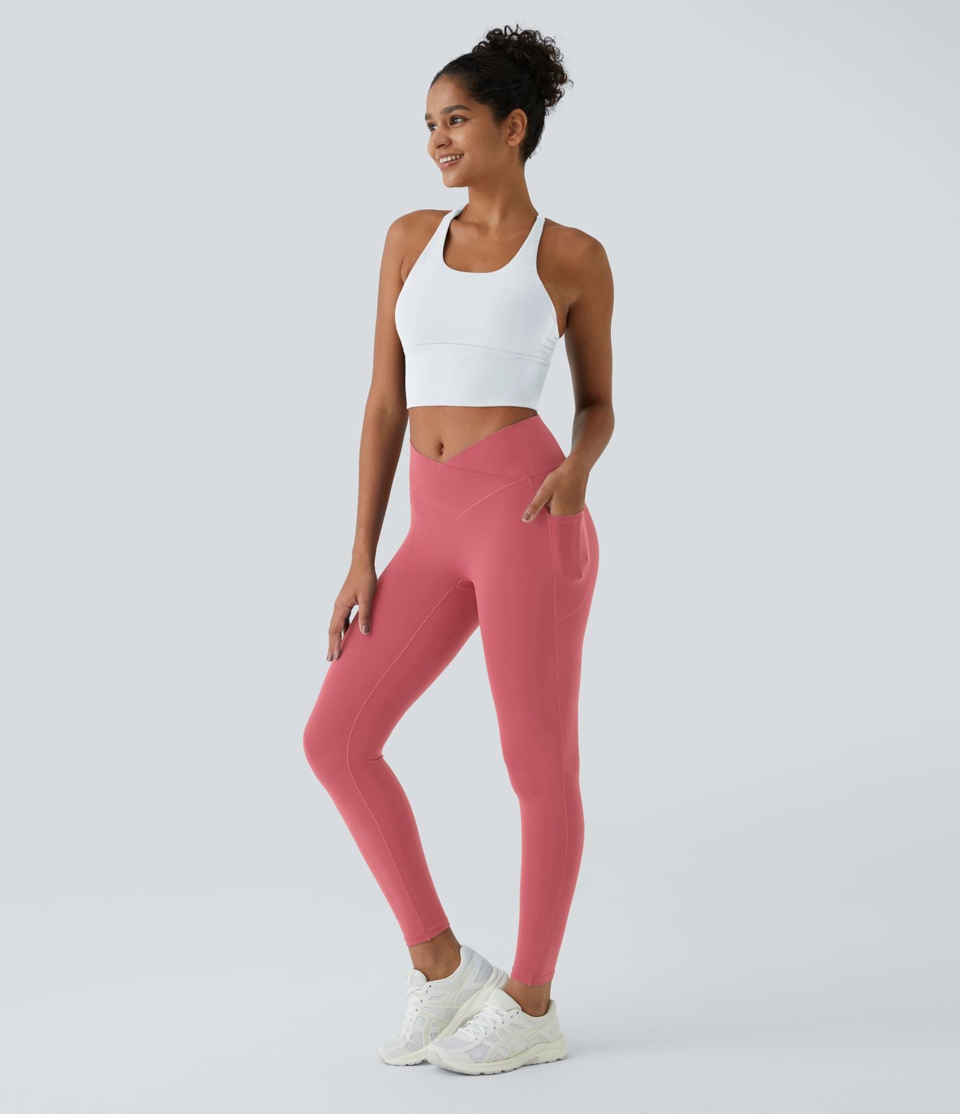 Softlyzero™ Legging Unis Poches Croisées