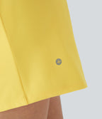 Short yoga 2-en-1 SoftlyZero™ Airy effet frais InstantCool taille très haute 12,5 cm avec poches, longueur allongée