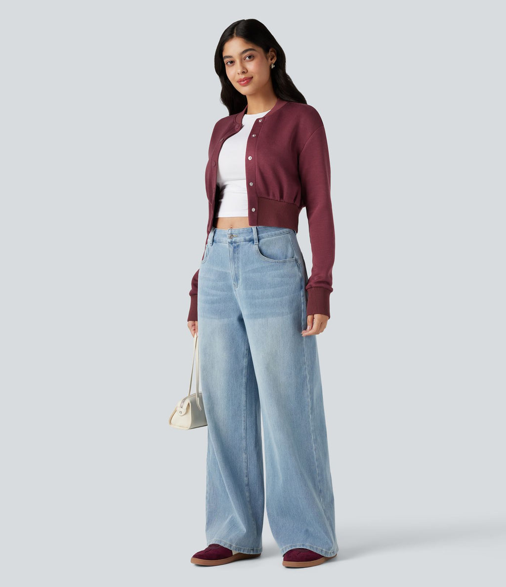 Veste décontractée SpacerTek™ col baseball et manches longues