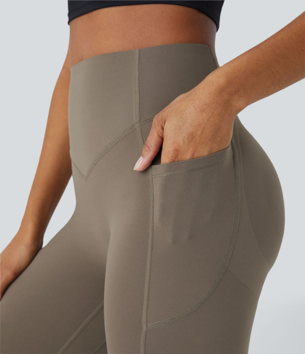 Legging d'entraînement gainant galbant taille haute avec effet scrunch et poches Halara UltraSculpt™