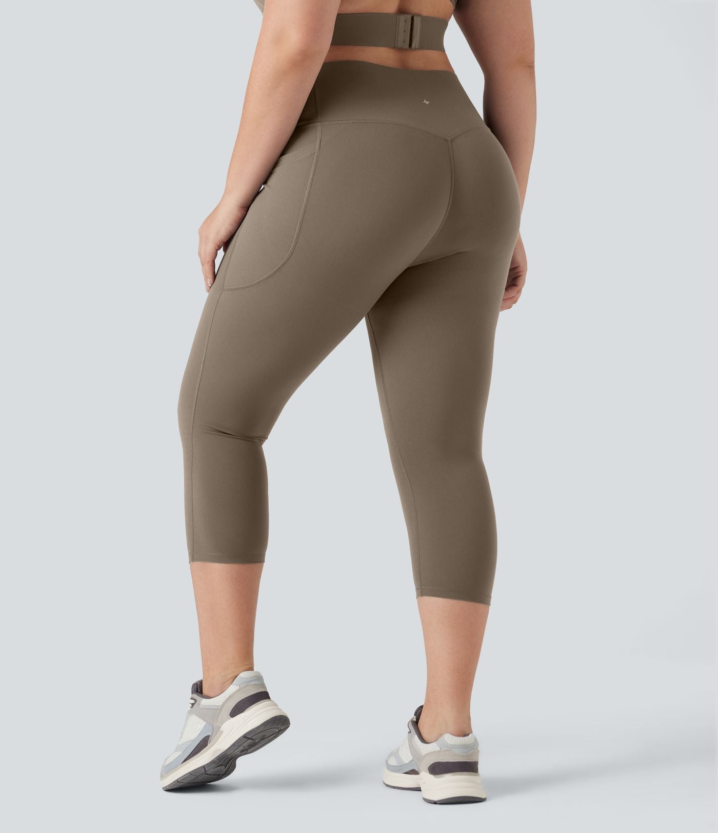 Jupe-short de tennis courte 2-en-1 gainante taille haute avec poches