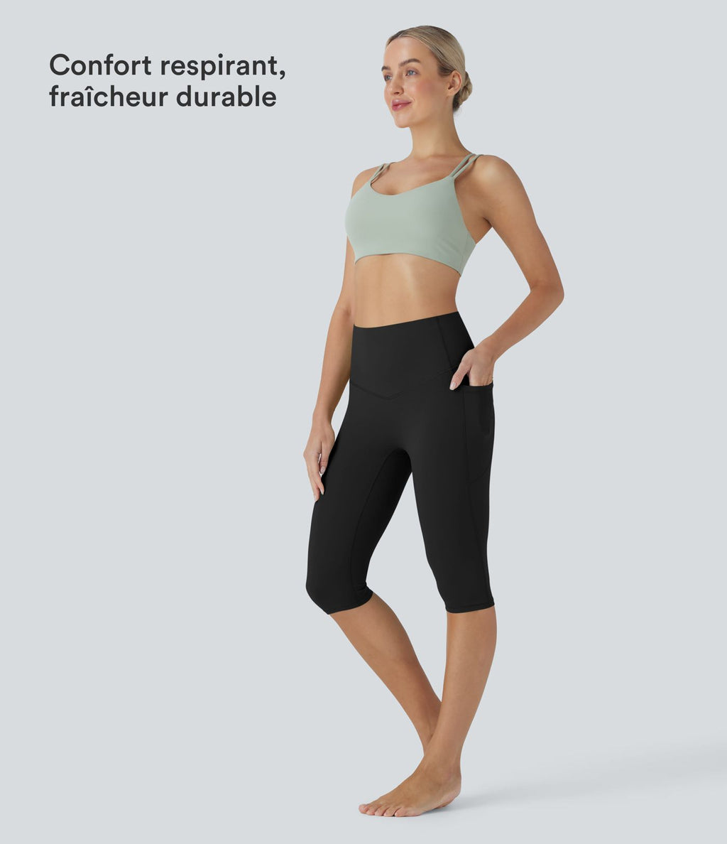 Legging corsaire de yoga gainant taille haute avec poches Halara UltraSculpt™