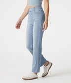 Jean droit Halara Flex™ à taille haute, poches multiples, effet délavé et tissu extensible