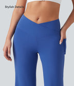 SoftlyZero™ Jogging de danse croisé taille haute avec poches - UPF50+