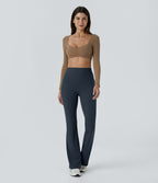 Pantalon 7/8 d'entraînement gainant galbant taille haute avec poches Halara UltraSculpt™