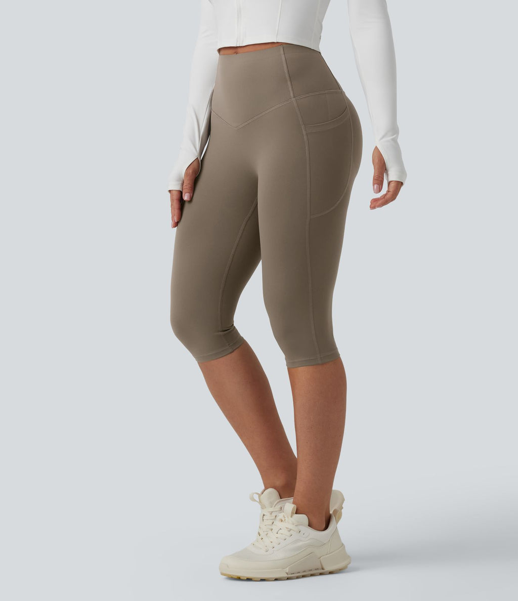 Legging sculptant d'entraînement corsaire Halara UltraSculpt™ taille haute galbant gainant avec poches