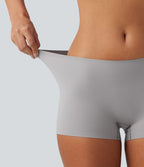 Shorty d'intérieur lisse à taille mi-haute