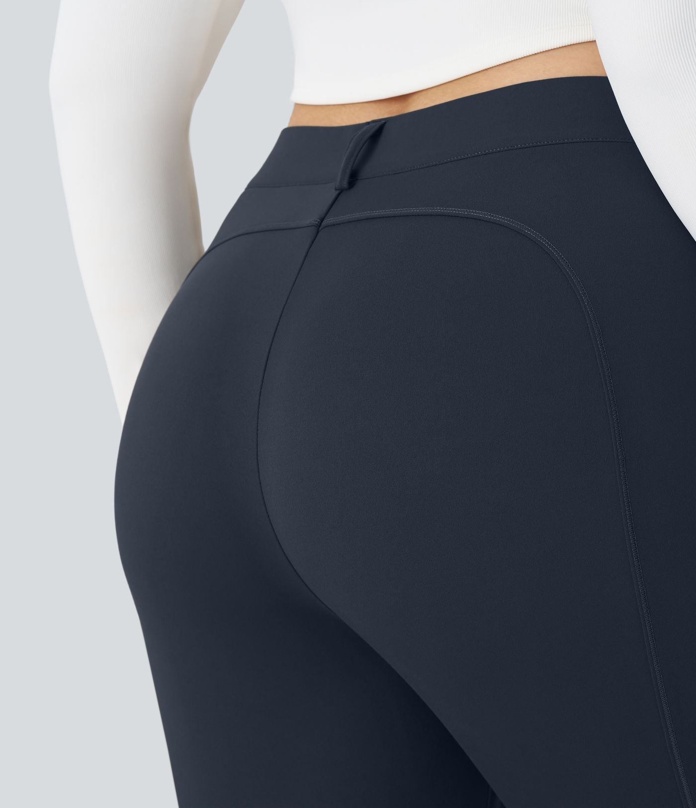 Pantalon cargo randonnée grande taille ajusté uni taille haute DayStretch avec poches zippées