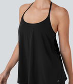 Softlyzero™ Airy Haut de yoga dos nu à encolure américaine sensation fraîcheur-UPF50+