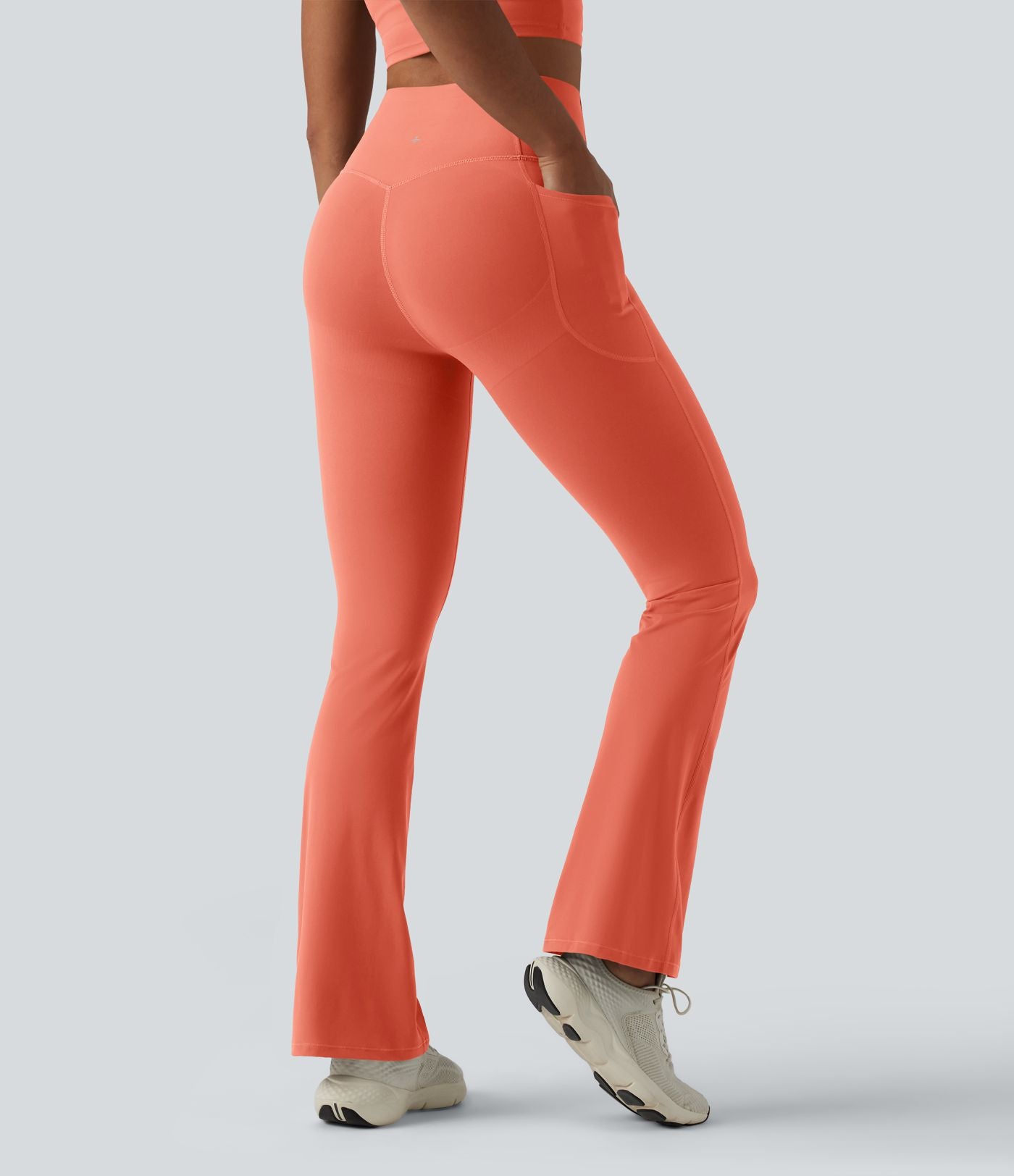 Legging de yoga bootcut Halara UltraSculpt™ taille haute push-up gainant avec poches