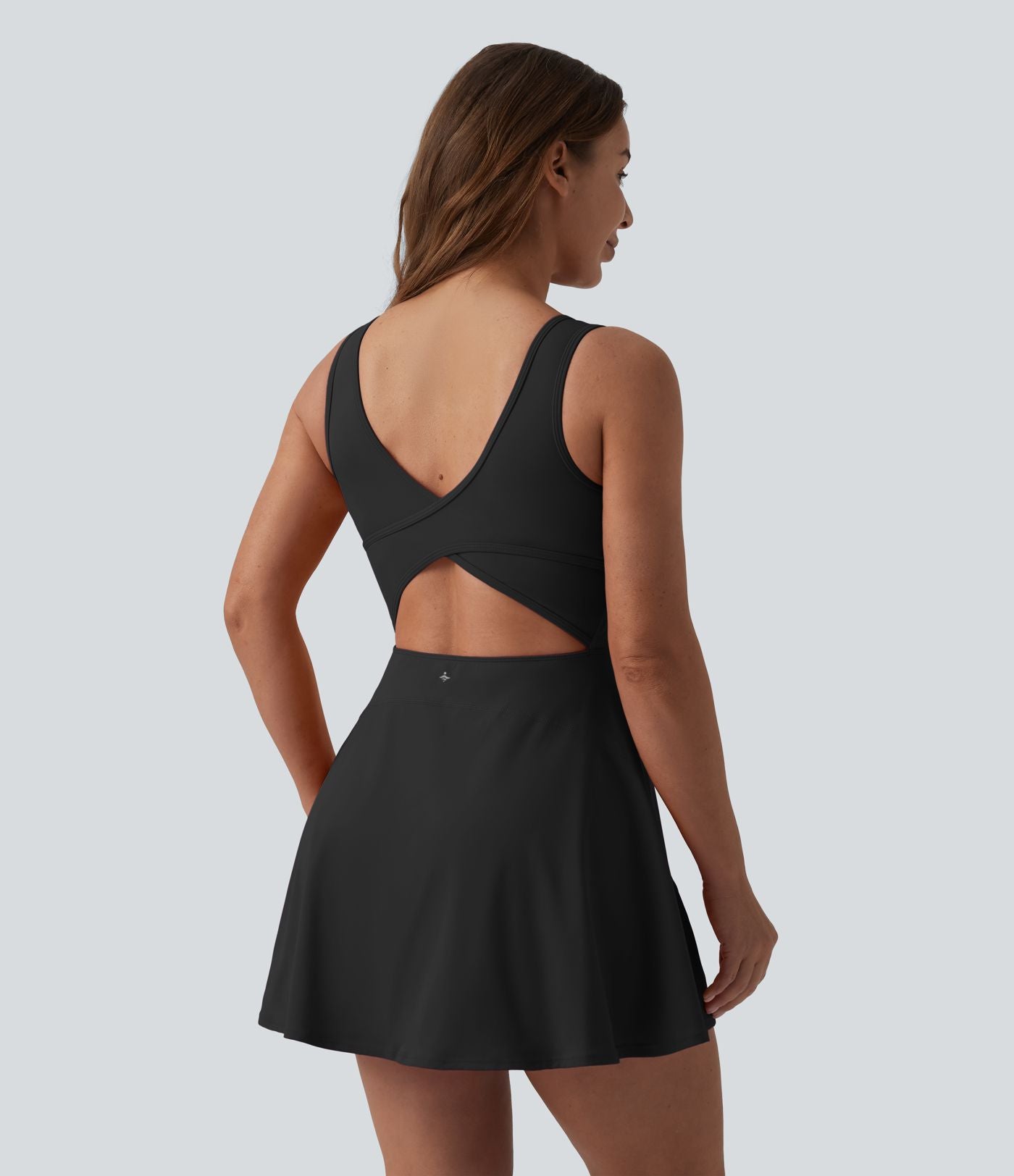 Robe de sport mini 2-en-1 SoftlyZero™ Airy col U poches effet frais InstantCool danse bonnets E-G, accès facile Easy Peasy