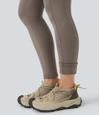 Legging de randonnée 7/8 en molleton taille haute avec cordon et poche