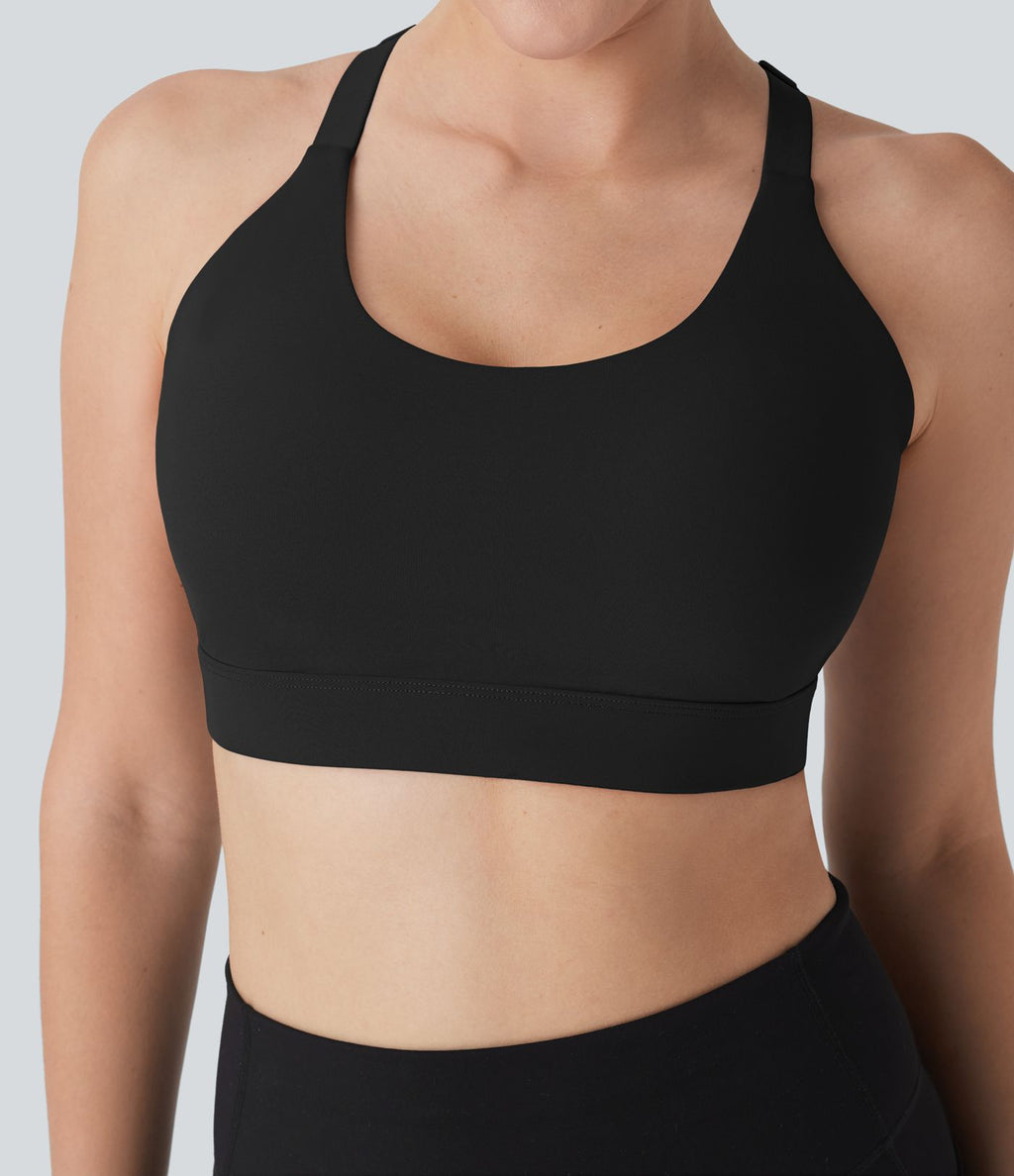 Brassière d'entraînement SpeedWave™ maintien moyen coques moulées perforée crochet ajustable séchage rapide E-G