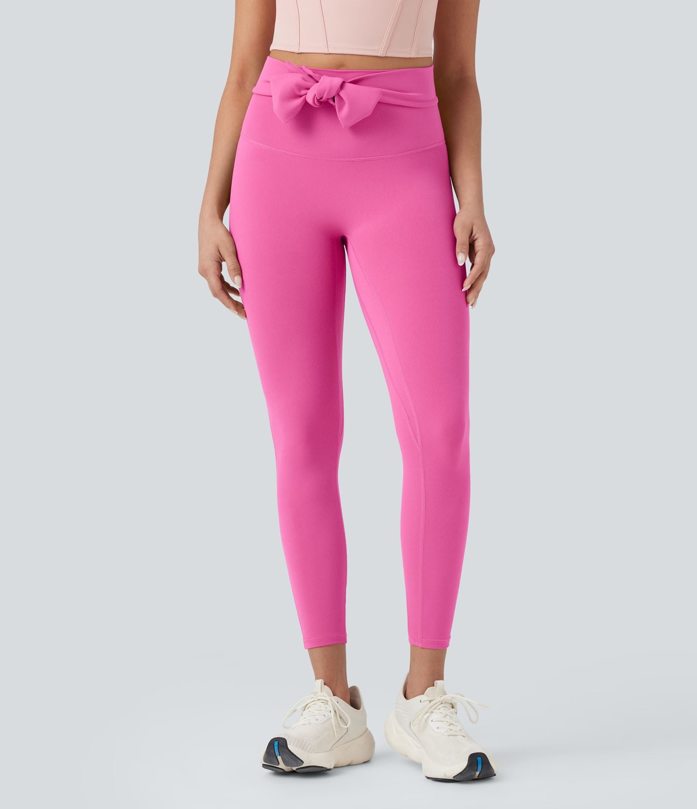 Legging yoga 7/8 SoftlyZero™ taille haute froncé avec lien dos - UPF50+
