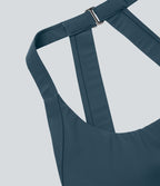 Robe de Danse Sport Mini à Volants Torsadés Dos Nu - Longueur Plus