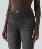 Legging denim bootcut Halara Flex™ gainant effet push-up taille haute avec poches