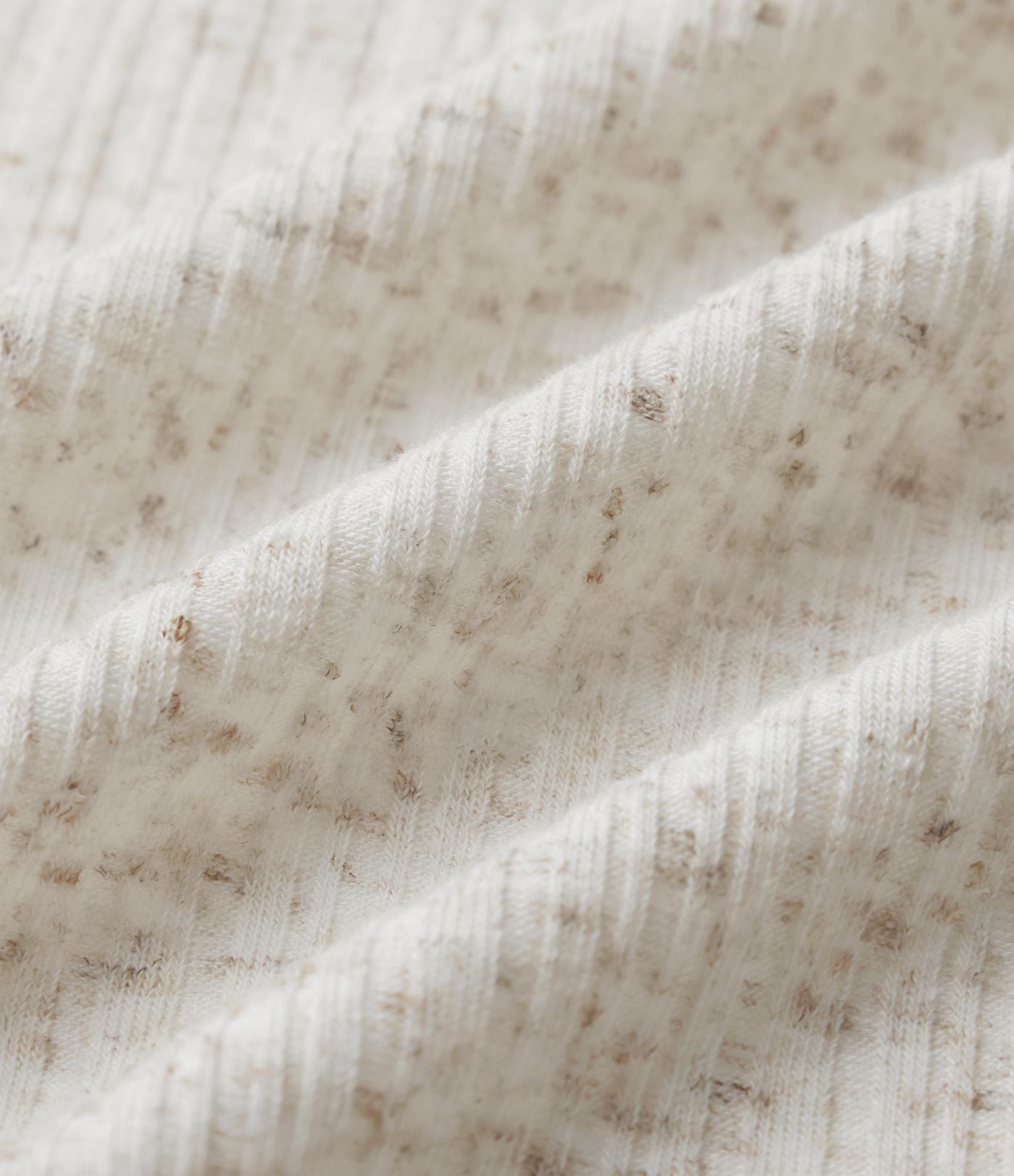 Jupe midi fluide casual taille haute ventre plat en maille côtelée mélange lin
