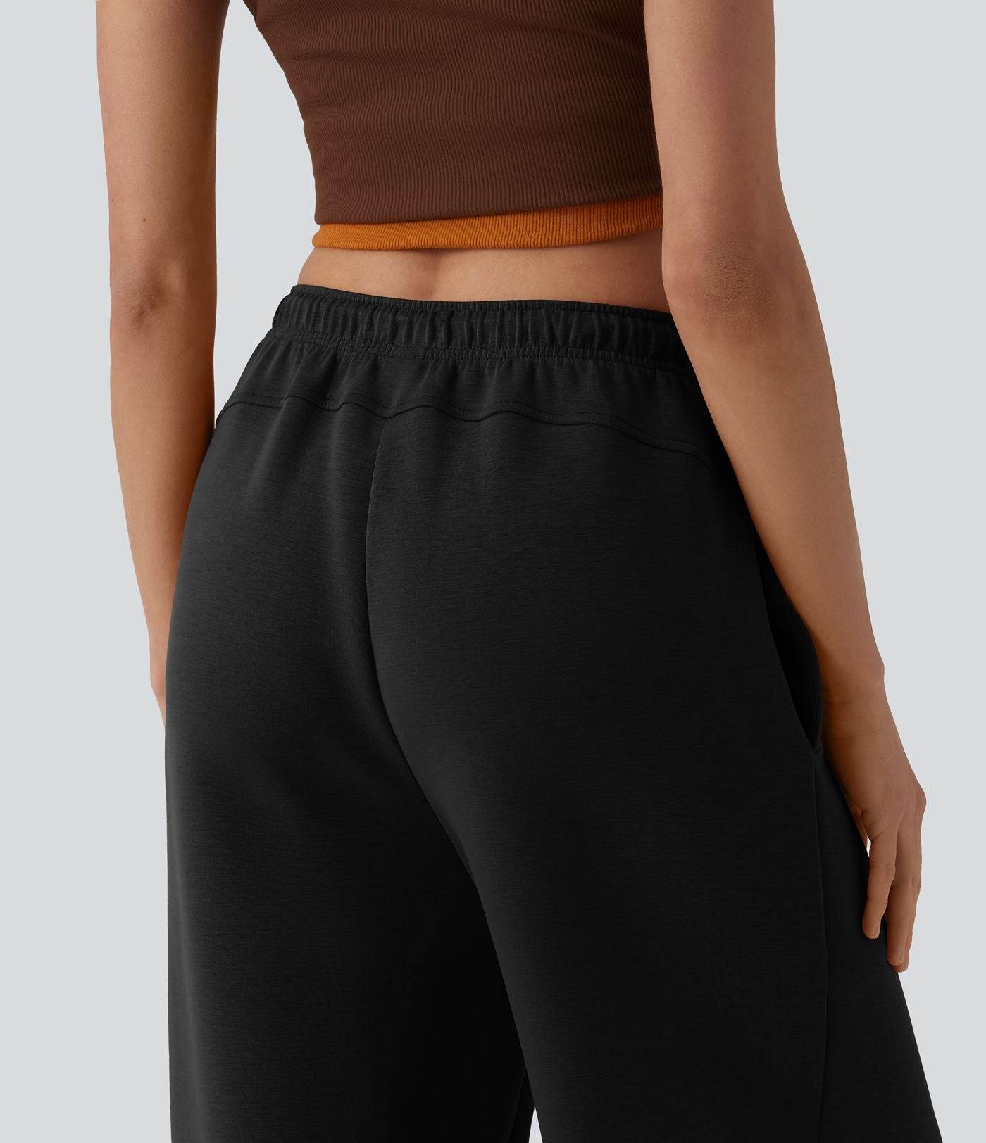Pantalon casual SpacerTek™ coupe droite taille haute avec cordon de serrage et poches