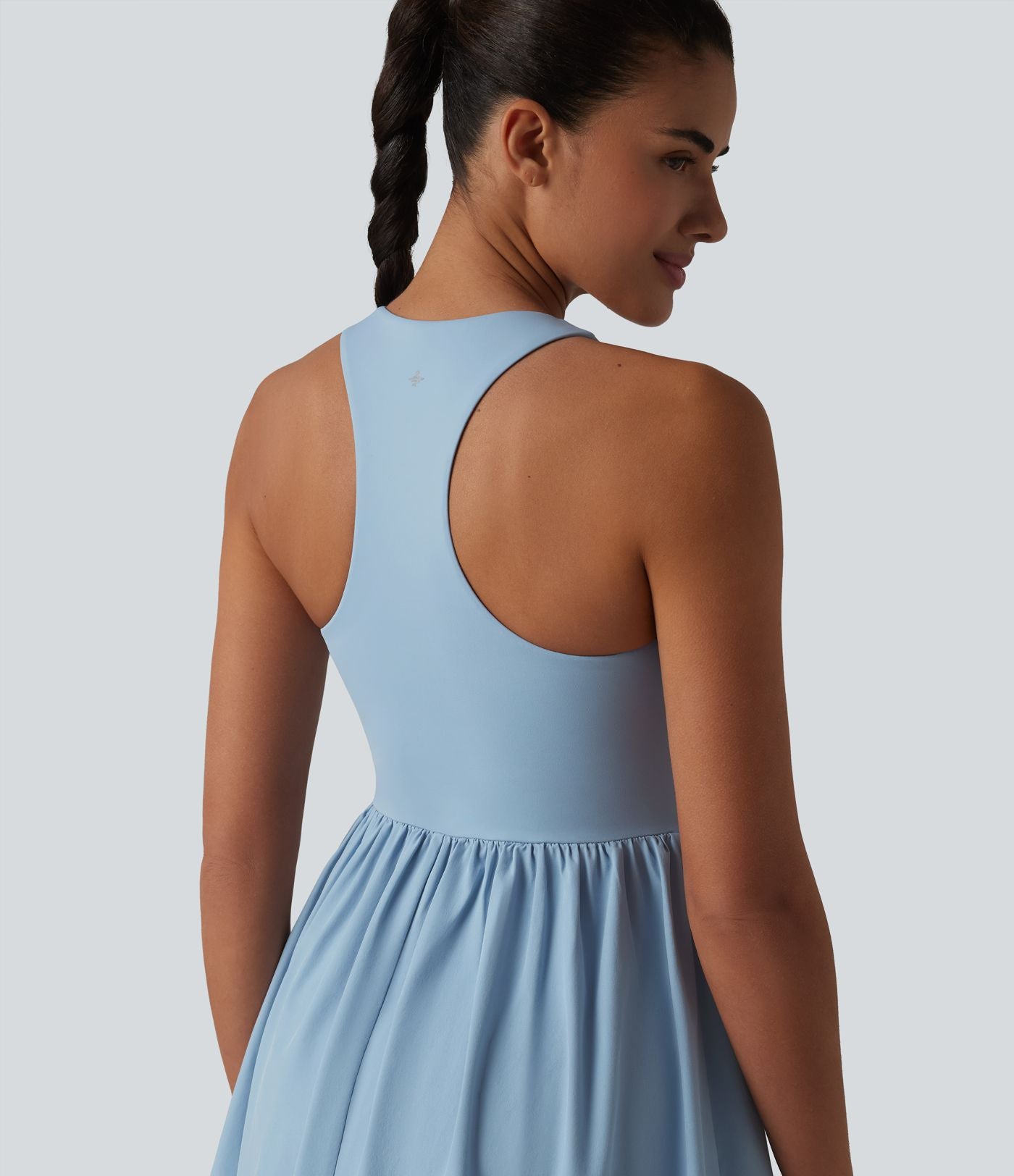 Robe sport de tennis mini Breezeful™ 2-en-1 séchage rapide col V dos nageur avec brassière intégrée à poches — édition Easy Peasy