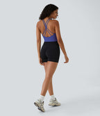 Brassière de sport maintien léger bretelles froncées doubles bonnets A-D OneForm Seamless Flow