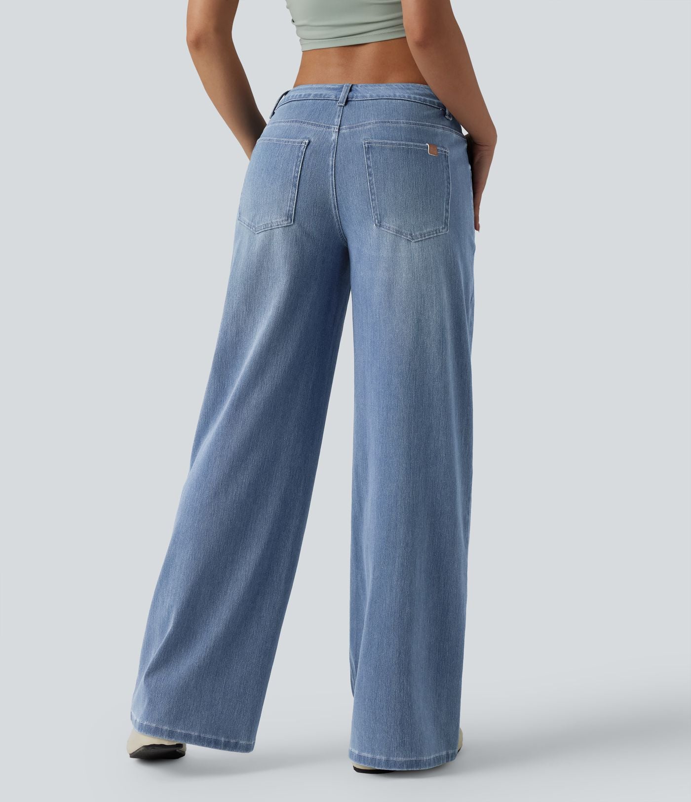 Jean large décontracté Halara Flex™ taille basse avec poches