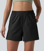 Short de tennis taille haute effet frais InstantCool avec fentes et poches, protection solaire UPF50+