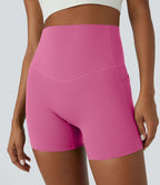Short cycliste d'entraînement gainant taille haute UltraSculpt™ SoCinched à poches latérales 12,5 cm