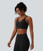 Brassière de sport yoga Halara UltraSculpt™ bretelles croisées dos nu maintien léger