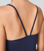 Breezeful™ Combinaison Dos Nu Poche Zippée Invisible Sur le Côté Jambe Large Séchage Rapide