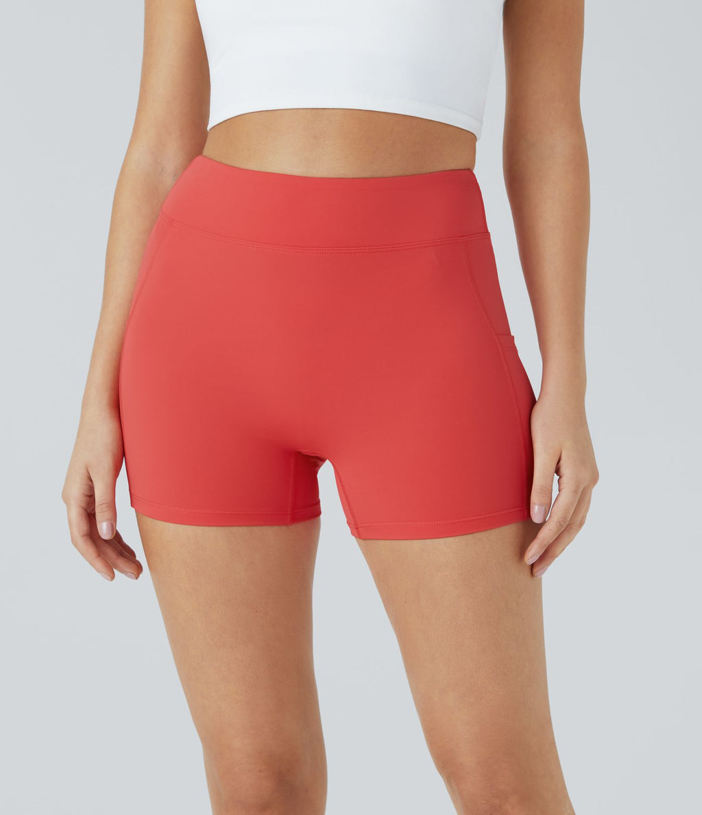 Short de yoga SoftlyZero™ Airy 8,8 cm taille haute poches latérales uni effet frais InstantCool