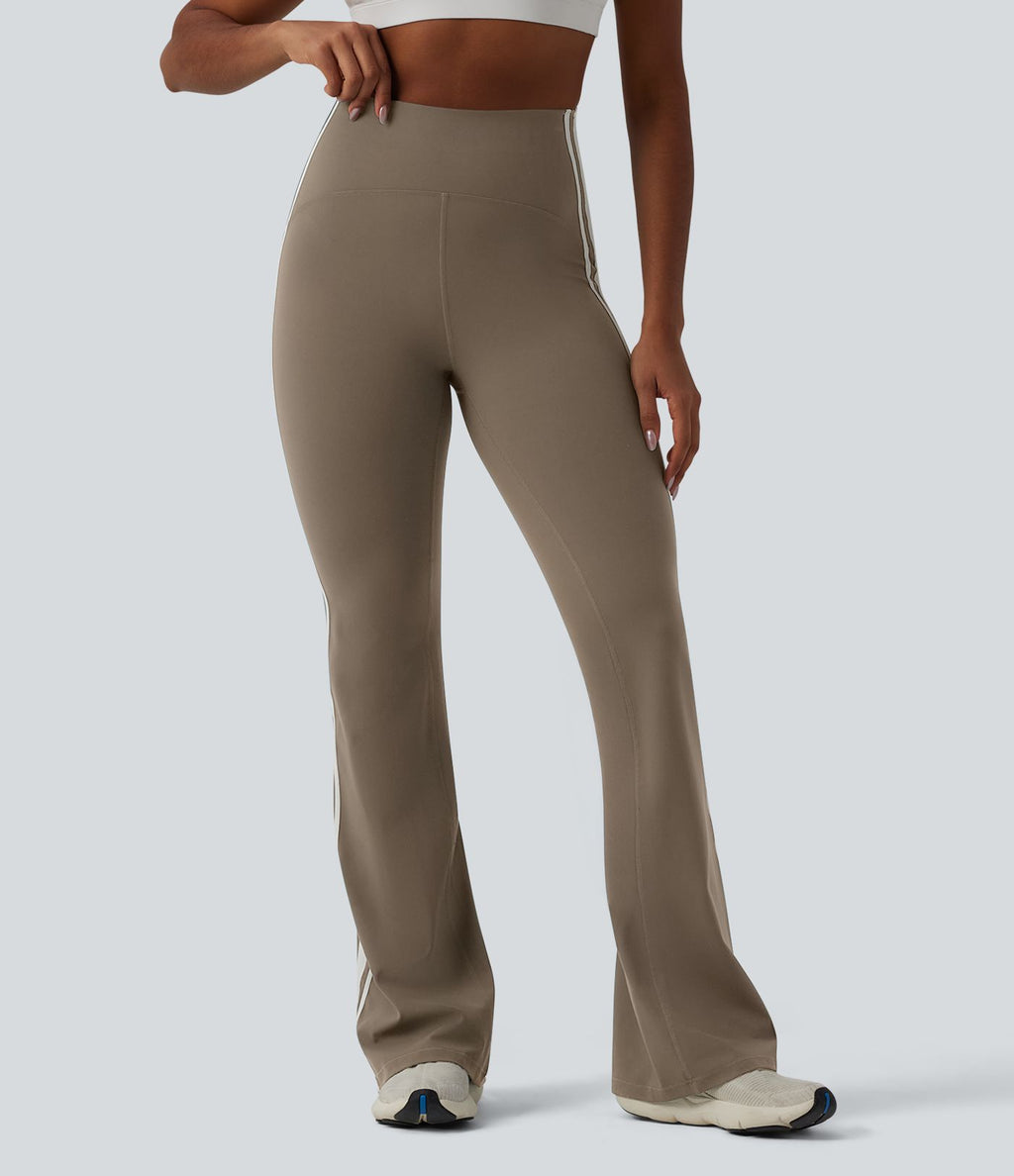 Legging de yoga 7/8 évasé Halara UltraSculpt™ taille haute ventre plat avec bandes latérales