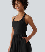 Combinaison casual pantacourt large avec poches - Édition Easy Peasy