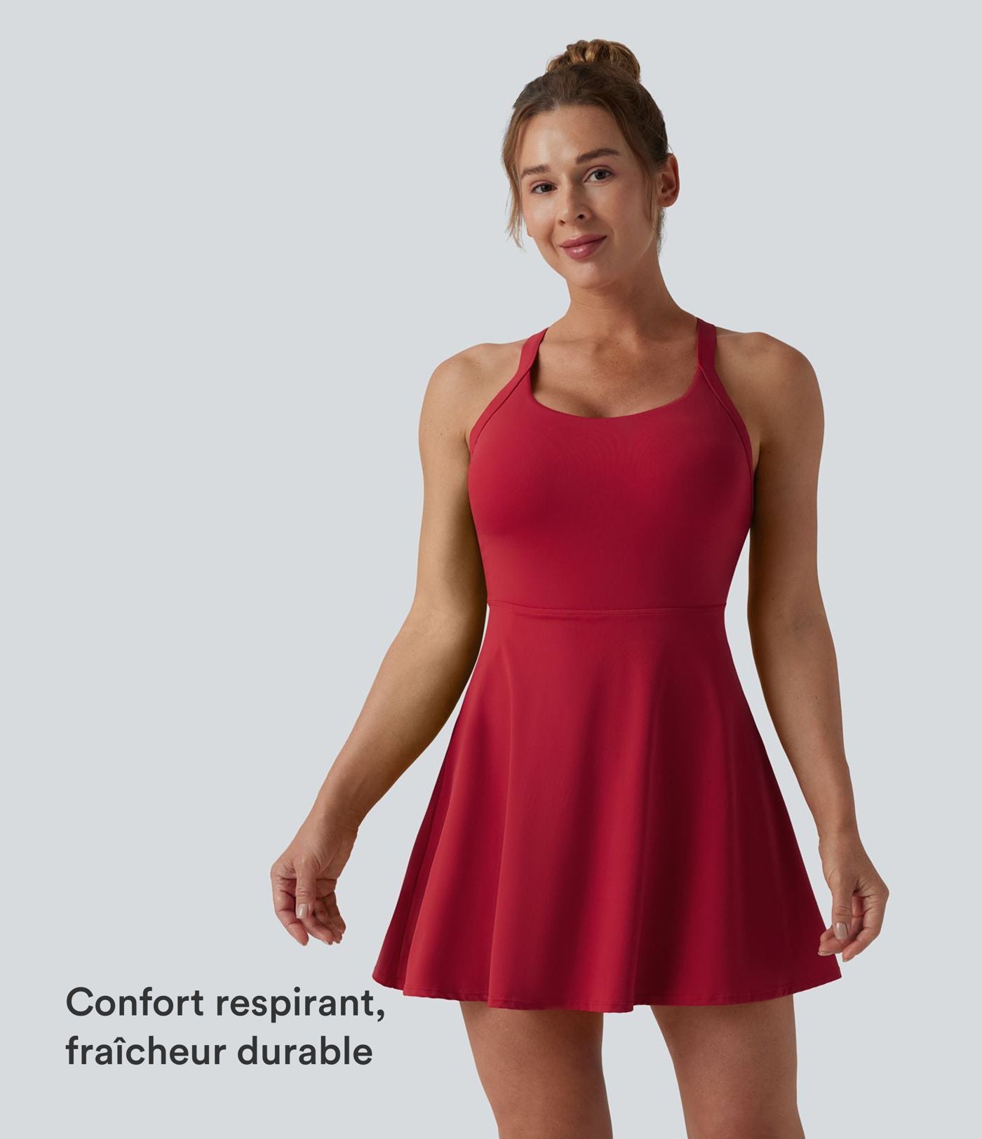 Robe de danse SoftlyZero™ Airy dos nu torsadé effet frais InstantCool, accès facile Easy Peasy, bonnets E-G