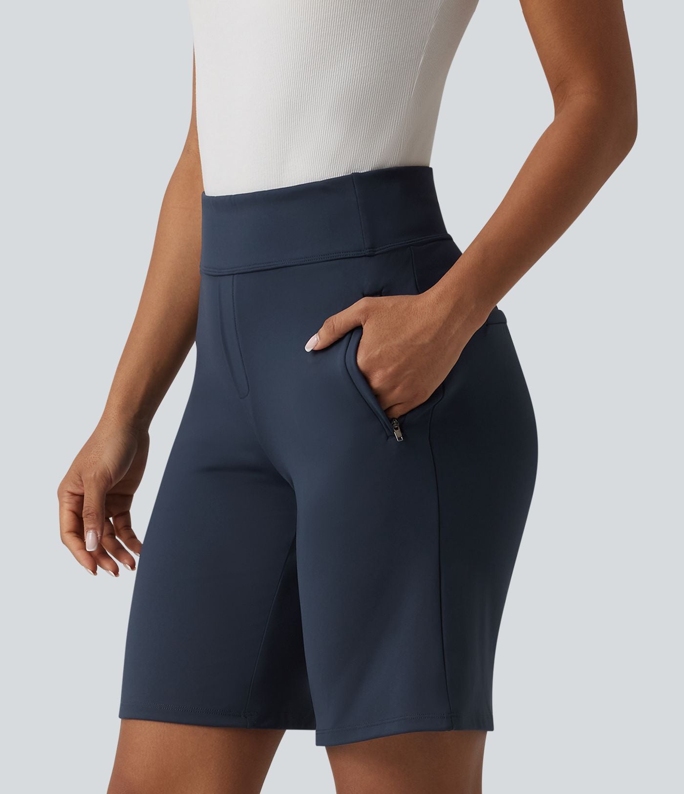 Short tailleur DayStretch ample taille haute avec poches