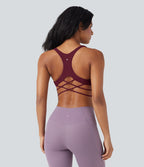 Brassière de sport yoga soutien souple dos nageur à bretelles croisées bonnets A-C