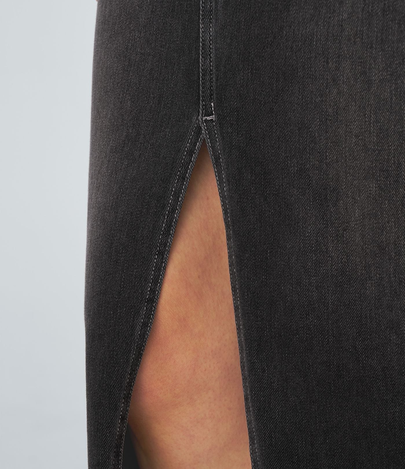 Halara Flex™ Jupe en Jean Casual Mi-Longue Délavé Extensible Plusieurs Poches Taille Haute