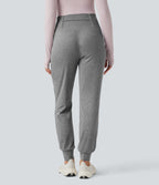 Jogging yoga fuselé taille haute avec poches