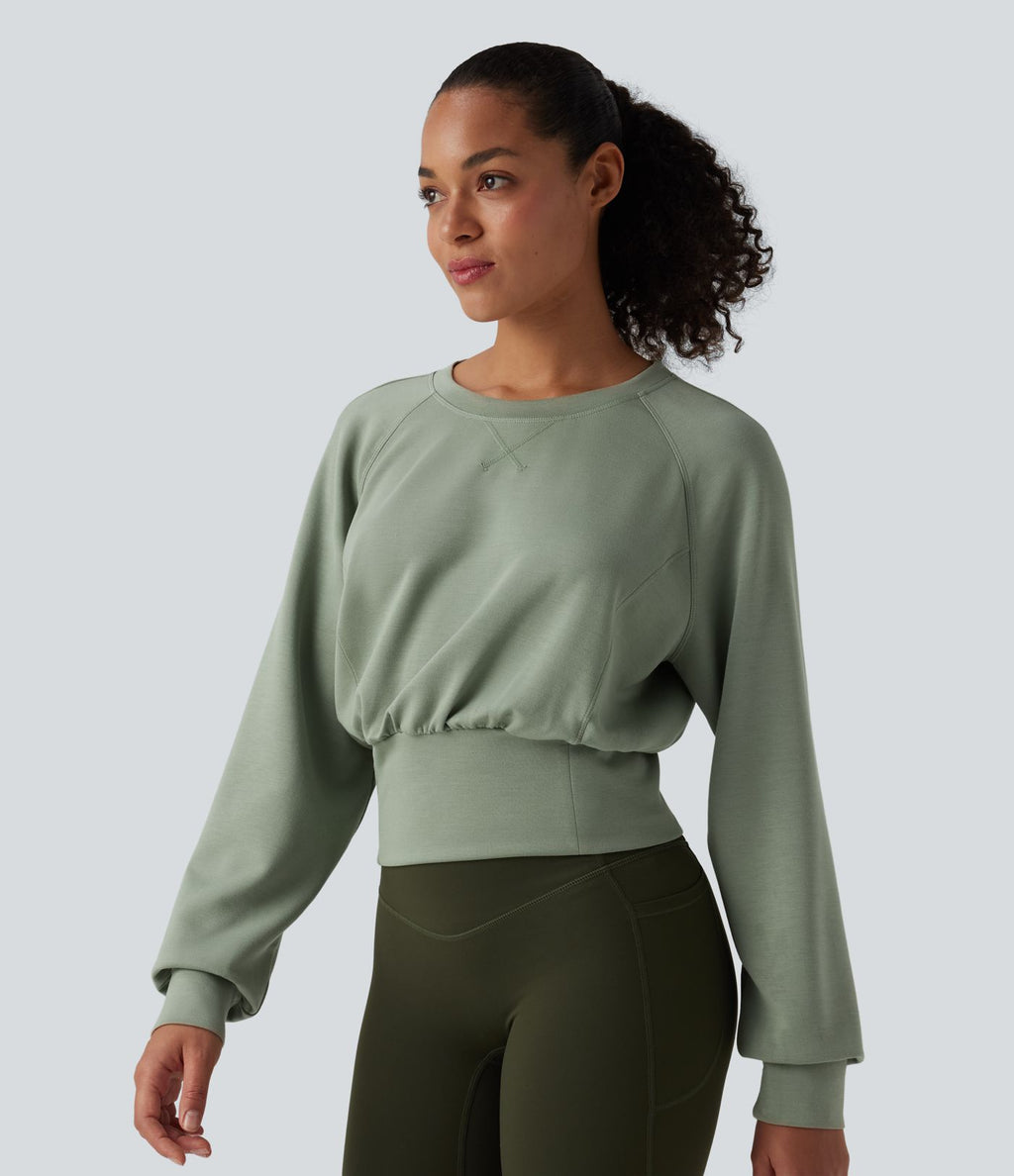 Sweat décontracté SpacerTek™ col rond à manches longues