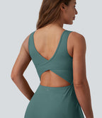 Robe de sport mini 2-en-1 SoftlyZero™ Airy col U poches effet frais InstantCool danse bonnets E-G, accès facile Easy Peasy