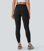 Legging 7/8 d'entraînement gainant taille haute avec sous-vêtement intégré antibactérien et poches Halara UltraSculpt™