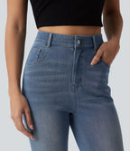 Jean ajusté décontracté Halara Flex™ taille haute avec poches