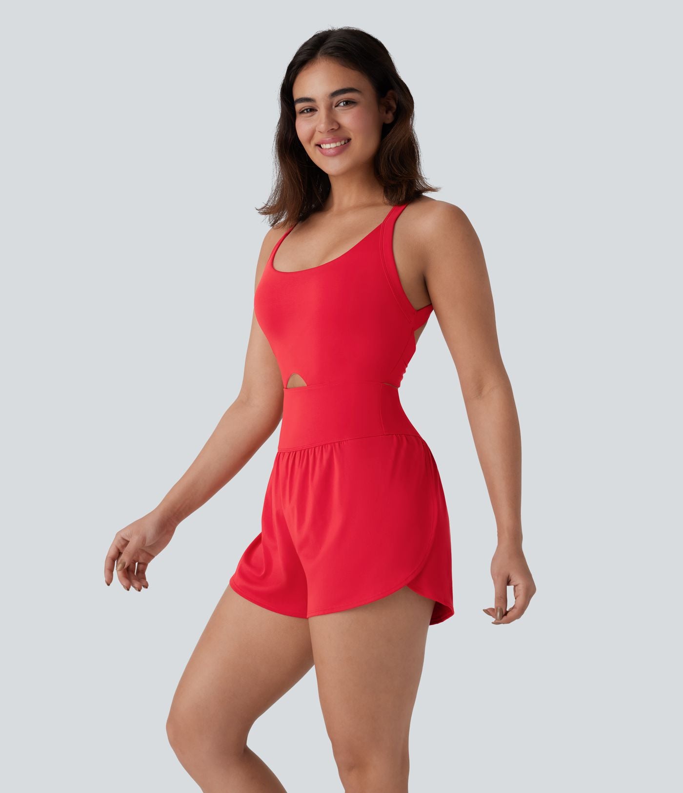 Combinaison-pantalon de yoga 2-en-1 gainante à séchage rapide avec poches SoftlyZero™