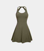 Robe de Danse Sport Mini à Volants Torsadés Dos Nu - Longueur Plus