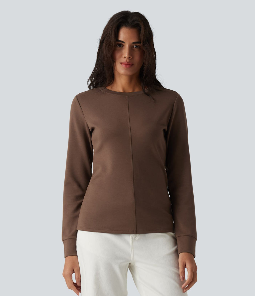 Sweat-shirt décontracté SpacerTek™ col rond manches longues