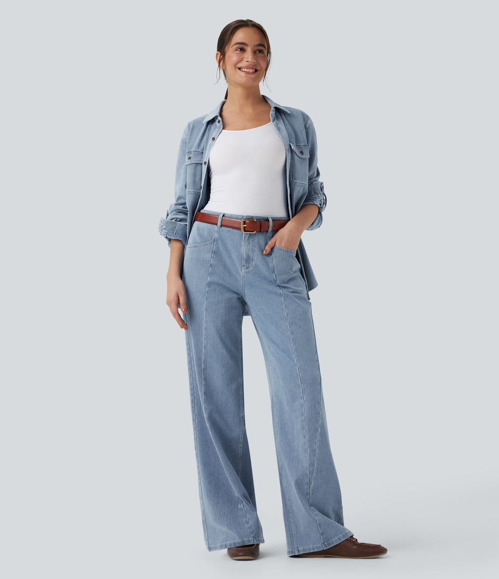 Jean large Halara Flex™ taille mi-haute avec poches