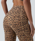 Legging corsaire d'entraînement taille haute gainant imprimé léopard Halara UltraSculpt™ avec poches