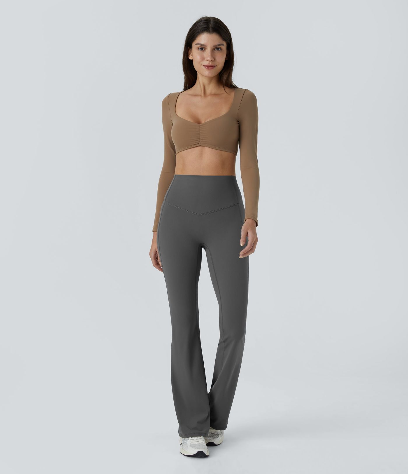Pantalon 7/8 d'entraînement gainant galbant taille haute avec poches Halara UltraSculpt™