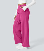 Pantalon tailleur Halara Flex™ DayStretch coupe droite taille haute avec poches
