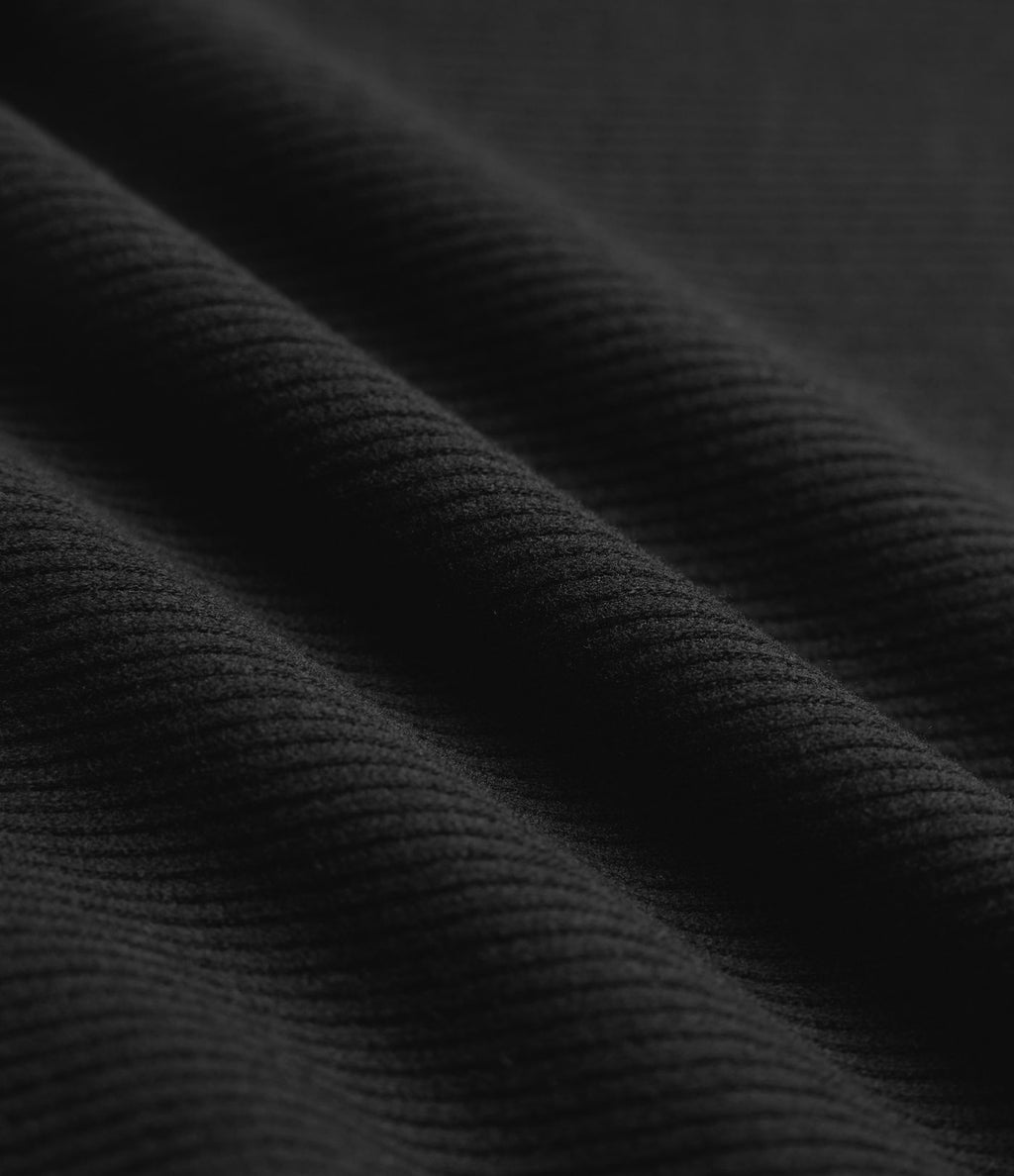 Pantalon jogging large décontracté côtelé gainant taille haute avec cordon de serrage et poches
