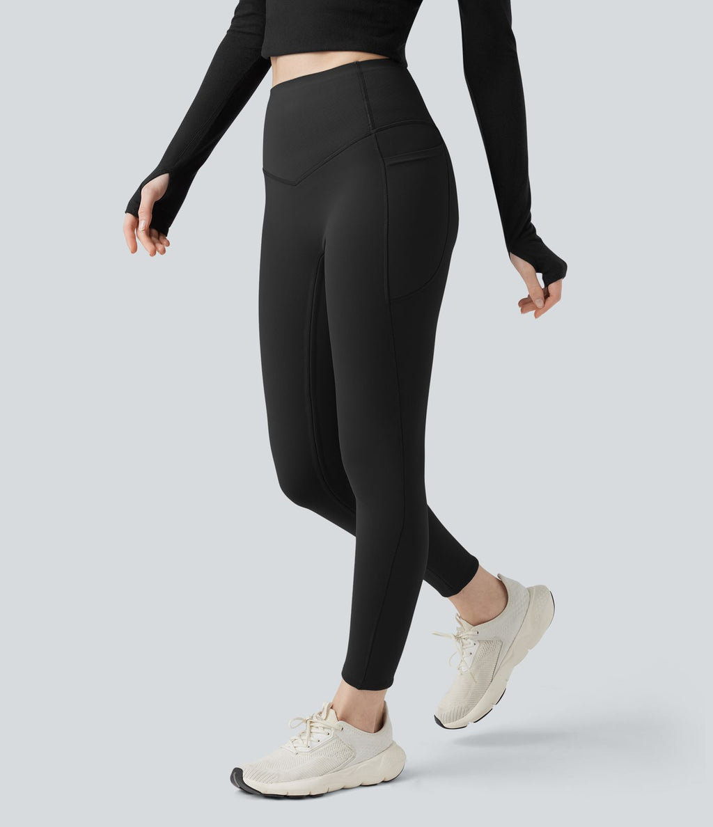 Legging de yoga gainant taille haute extra chaud Halara UltraSculpt™ avec poches